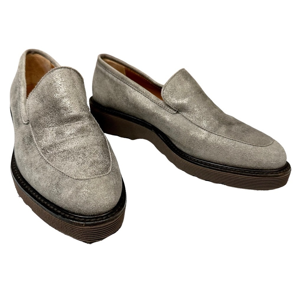 AQUATALIA Kelsey Metallic Platform Loafers‎